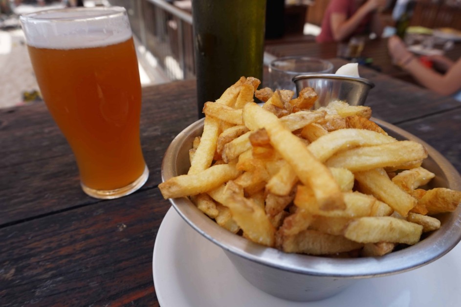 beer and fries, Little Creatures in Fremantle