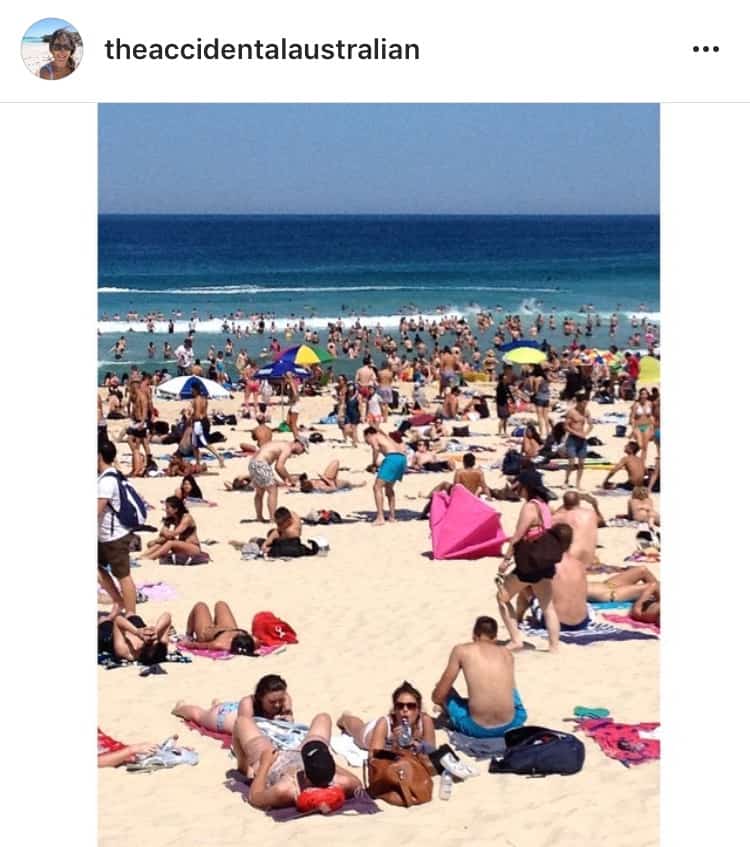 Bondi beach crowds