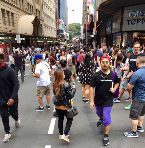 Boxing day crowds Sydney