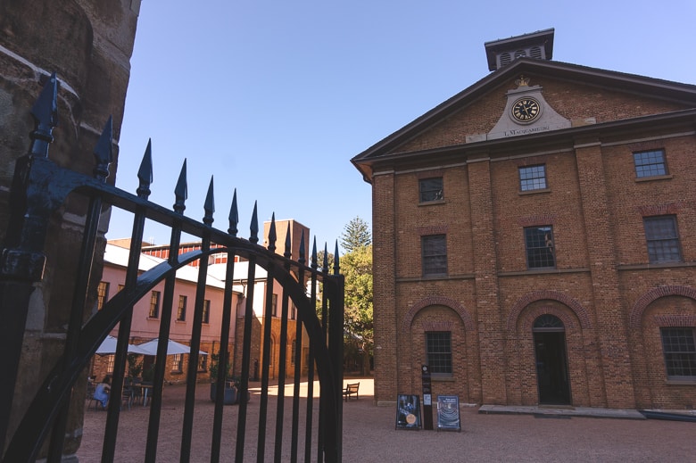 Hyde Park Barracks Sydney, exterior courtyard