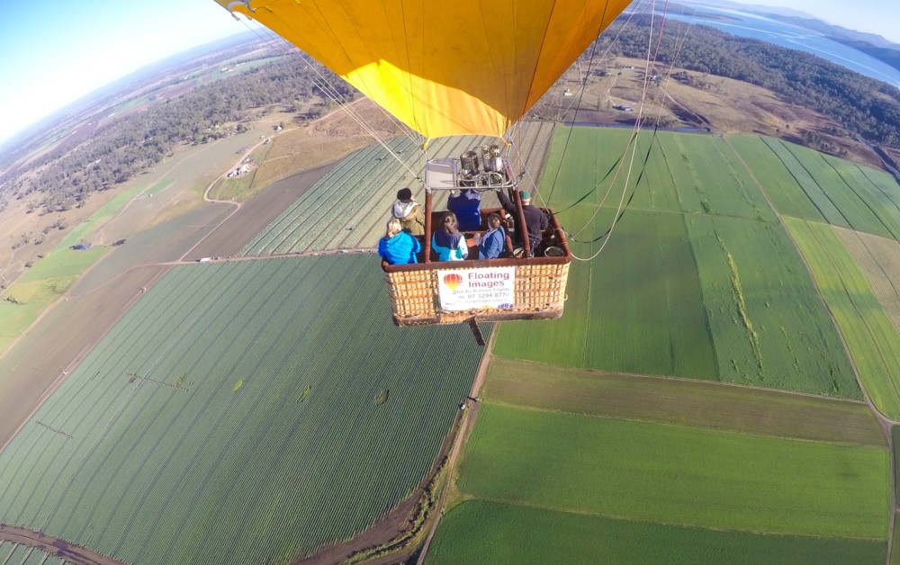 hot air balloon GoPro shot