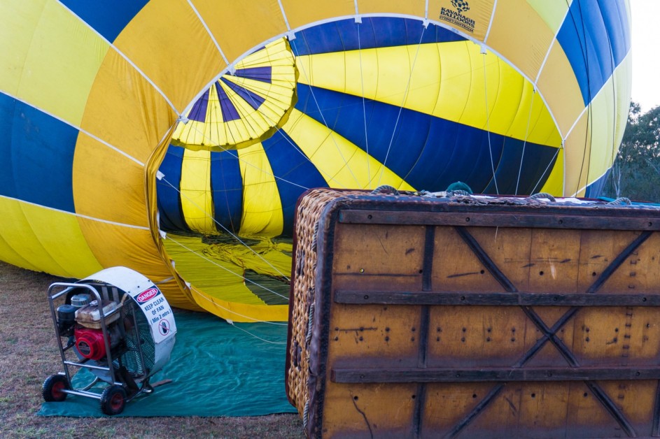 balloon filling with air 