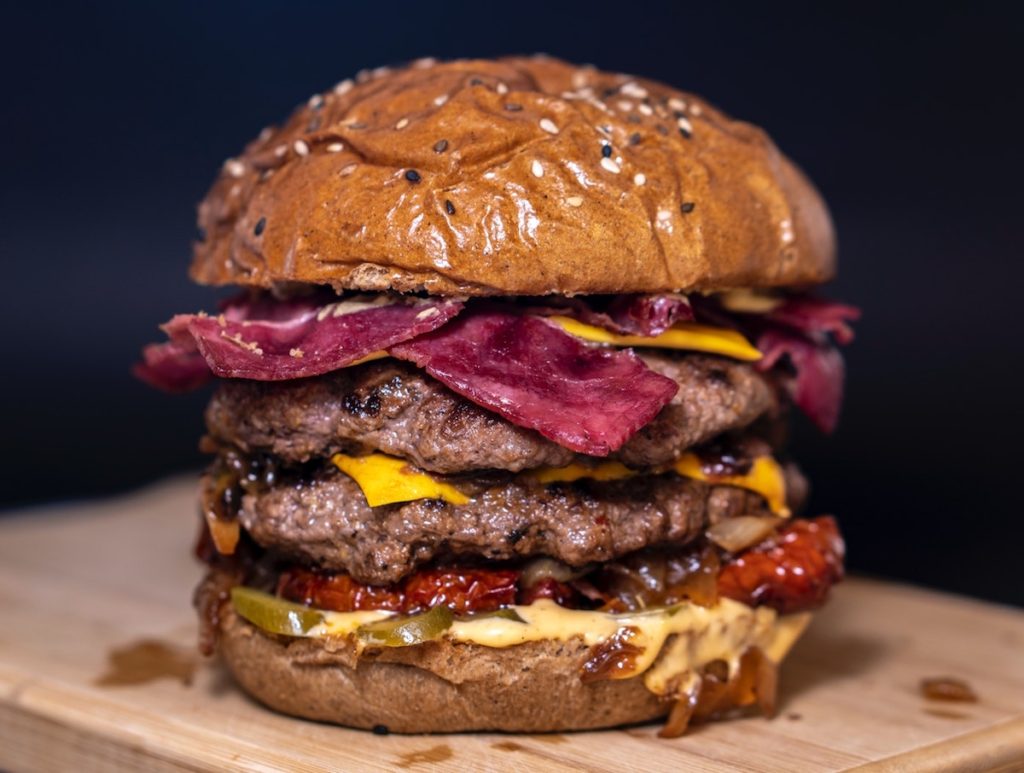 Aussie burger with beetroot